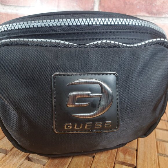 Guess Y2K Black Luxe Fanny Pack, Retro-Chic Waist Bag - Picture 6 of 10
